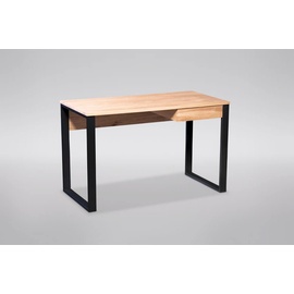 M2 Kollektion Schreibtisch, Holz, braun, schwarz, B/H/T = 120x75x60cm