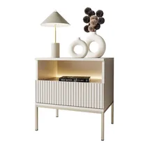 lookway Nachtschrank ECLIPSE S54 54 x 39 x 56 cm Beige/Gold