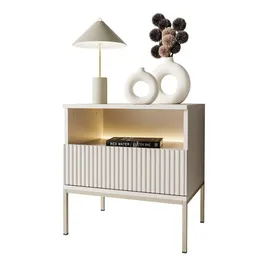lookway Nachtschrank ECLIPSE S54 54 x 39 x 56 cm Beige/Gold