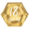 18. Geburtstag Geburtstagsdeko Party Set Zahl 18 Jahre gold Partyartikel