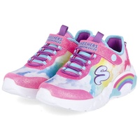 SKECHERS Rainbow Racer Sneakers,Sports Shoes, Multi Mesh/Pink Trim, 35