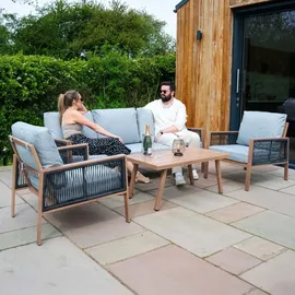 Jardi Aluminium-Sofagarnitur braun