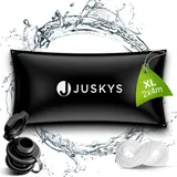 Juskys Aufblasbare Poolabdeckung schwarz 2 x 4 m