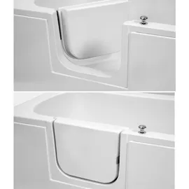 hak Handelsagentur Koch Badewanne mit Tür/Seniorenbadewanne 169,5x70cm Ausführung Links