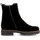 Gabor Chelseaboots GABOR "KOS", Damen, Gr. 39, schwarz, Elastischer Einsatz, Veloursleder, unifarben, Basic, Schuhe Chelseaboots, Blockabsatz, Stiefelette in Komfortweite H (= sehr weit)