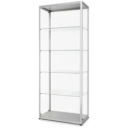 Showdown Displays Glasvitrine 800x1984x400 silber