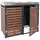 MCW Mülltonnenverkleidung K14 124 x 134 x 84 cm walnuss