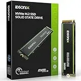 iDsonix SSD 2TB M.2 NVMe PCIe Gen4 Interne SSD, 5200 MB/s Lesen, 4500 MB/s Schreiben, Kompatibel mit Laptop und Desktop, SSD Festplatte für Gaming und Grafikbearbeitung - i5000
