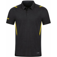 Jako Herren Poloshirt Challenge schwarz meliert/citro S