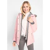 bonprix Winterjacke in 2-in1 Optik, rosa, Gr.48, Praktische Jacke mit Kapuze, wattiert