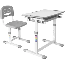 [en.casa] Kindertisch Sala 2-tlg. grau