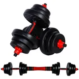 CCLIFE Hantel-Set Hantel Kurzhantel set Dumbbell verstellbar 20/25/30/40kg schwarz
