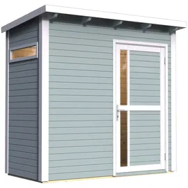 BERTILO Gartenhaus Pentus 1 Grau 115 cm x 234 cm FSC®