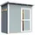BERTILO Gartenhaus Pentus 1 Grau 115 cm x 234 cm FSC®