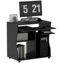 Homcom Computertisch schwarz
