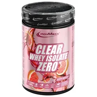 IronMaxx Clear Whey Isolate Zero - Grapefruit 400g Dose | wasserlösliches Eiweisspulver | Protein Limonade mit fruchtig-erfrischendem Geschmack | Laktosefreies Clear Protein