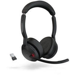 Jabra Evolve2 55 UC Kopfhörer (Active Noise Cancelling (ANC), Bluetooth, Stereo USB-A) schwarz