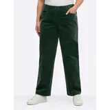 sheego Cord-Hose Schnitt grün 56