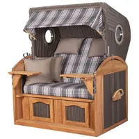 Mr. Deko Borkum XL Teak PE grau Set