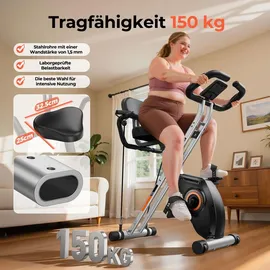 YoSuDa 5 in 1 Heimtrainer Fahrrad schwarz
