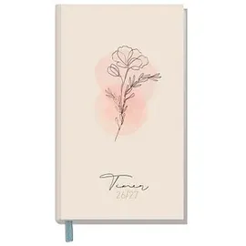 häfft® verlag Häfft-Timer slim Dainty Flower rosa 26/27