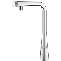 Grohe Zedra SmartControl 1-Loch-Spültischbatterie, Chrom, Volumensteuerung/Temperatureinstellung durch Drehen 31593002