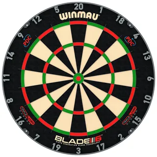 WINMAU Darts Blade 6 Triple Core Carbon Professional PDC Steel Tip Dartscheibe with Official Tournament Specifications | Endorsed by The PDC