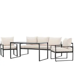 venture home Catania Loungeset beige/schwarz