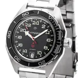 Vostok Komandirskie K65 200m Automatik Uhr 24-Stunden Military 2431/650541