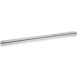 Aristo Dreikantmaßstab Maschinenbau Kunststoff 30cm weiß Packung mit 10 Stück