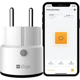 KONYKS Mini-Steckdose 16 A Schwarz