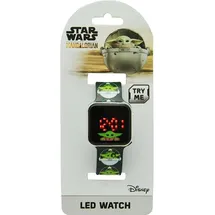 Star Wars The Mandalorian LED digitale Armbanduhr Grün