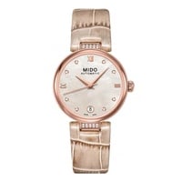 MIDO Damen-Armbanduhr Baroncelli II Analog Automatik Leder M0222076611612