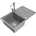 Bruno 1 Becken-Granitspüle mit Abtropffläche 6513-71-670300-00 Grau