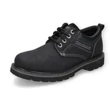 Dockers by Gerli Herren Low-Top Sneaker, Männer Schnürschuhe,wasserabweisend,Strassenschuhe,Schnuerung,lace-up Shoes,schwarz,42 EU - 42 EU