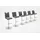 MCA Furniture Barhocker 42 x 89 cm Schwarz