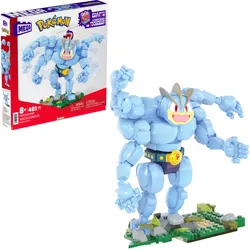 MEGA Pokémon Machomei Bauspielzeug-Set (401 Teile) mit 1 beweglichen Figur für Kinder