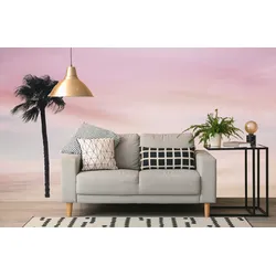 Fototapete QUEENCE "Rosa Himmel", rosa, B:360m H:250m, Vinyl, Tapeten, Wandpaneele, selbstklebend, Tapete, Sticker, Wanddeko, XXL-Fotomotiv