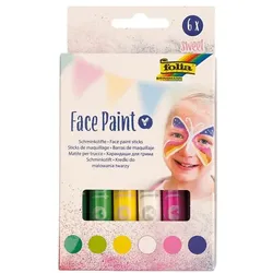 folia 6er-Pack Face Paint Stifte »Sweet« mehrfarbig
