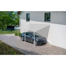 cazeboo - Terrassenüberdachung Carport Kleo 400l300 Aluminium Weiß