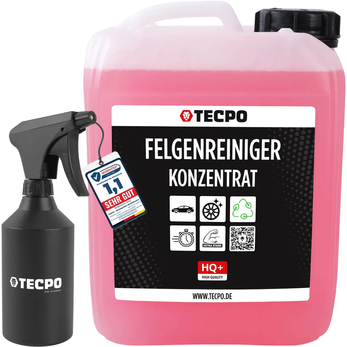 TECPO Felgenreiniger für Alu-, Stahl-und Leichtmetallfelgen,...