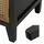 Mendler Apothekerkommode 80 x 91 x 40 cm Schwarz