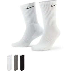 Nike Everyday Cushioned Crew-Trainingssocken (3 Paar) - L