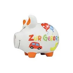 KCG Spardose Schwein klein creme 100867/10027119 Zur Geburt