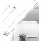 Jalleria - Tigrezy Led-küche Unter Dem Schrank, Wiederaufladbar, 2500 Mah, 40 Cm, Dimmbar, Schranklampe, Bewegungsmelder, Led-leiste, Kabellos, Wiederaufladbar, Batteriebetrieben, Pir-sensor-licht Für Innentrepp