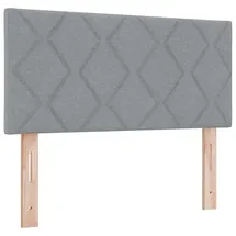 vidaXL Kopfteil mit Hellgrau 90 cm Stoff