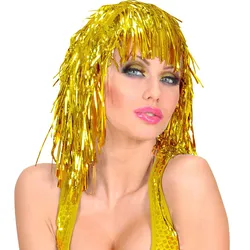 Carrie Party Lametta Perücke In Gold - OS