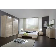 WIMEX Schlafzimmer-Set "Anna", braun (struktureichefarben hell), Schlafzimmermöbel-Sets