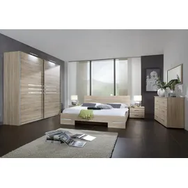 WIMEX Schlafzimmer-Set "Anna", braun (struktureichefarben hell), Schlafzimmermöbel-Sets