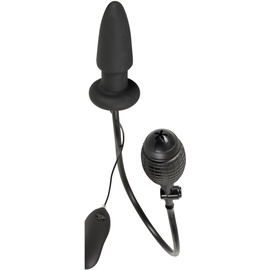You2Toys Inflatable Vibrating Butt Plug - aufpumpbarer Vibro-Analplug für Männer und Frauen, steuerbar per Fernbedienung, 7 Vibrationsstufen, schwarz